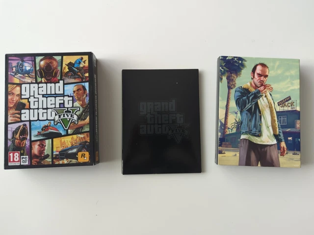 Grand Theft Auto V - Coffret Collector PC Complet (7 Disques + Carte + Livret)
