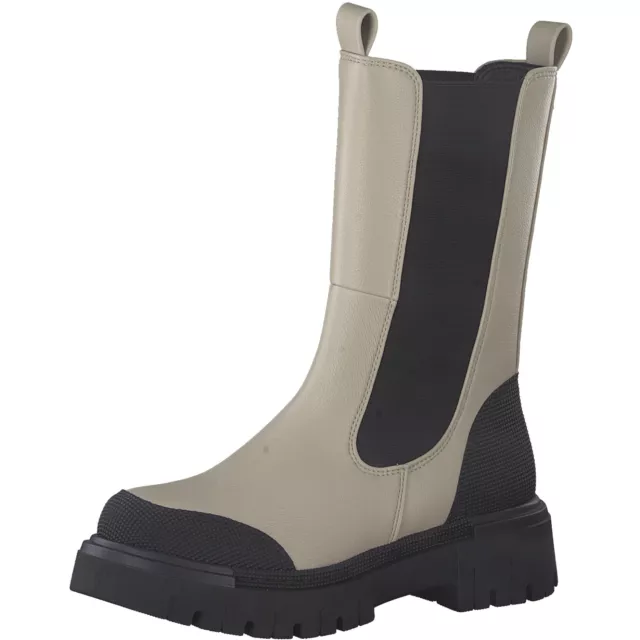 Marco Tozzi Bottines Bottes Chaussures Bottines 85400 Beige Noir