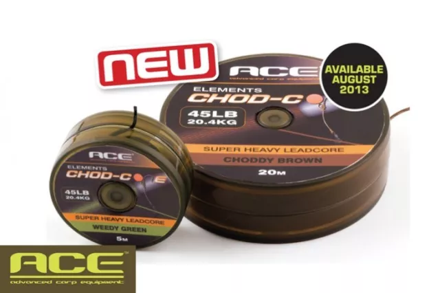 Lead core ACE Chod Core 45lb 5m choddy weedy green