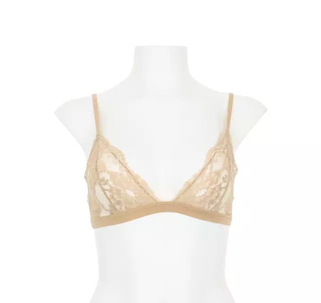 La Perla Reggiseno Triangle Beige Bralette L67603 Woman's Size 32C