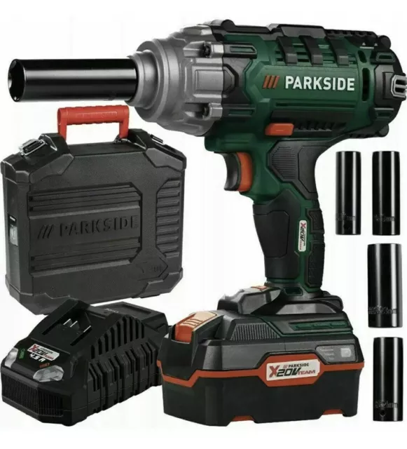 PARKSIDE Cordless Impact Wrench  20v 4AH With Battery And Charger✅🆕🔥🛠