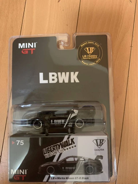 MINI GT 1/64 Lbwk Nissan Gt-R R35 Liberty Walk Lb Works noir 75 Minigt ...