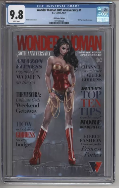 Wonder Woman 80th Anniversary #1 Natali Sanders Trade Variant CGC 9.8