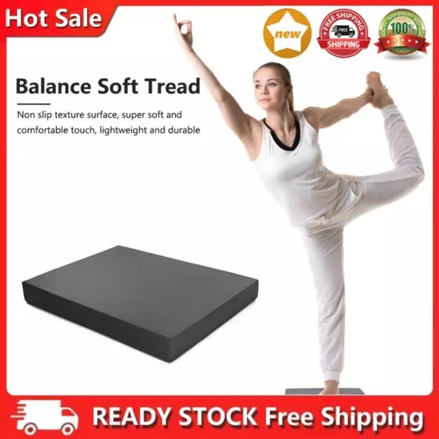 Yoga Mat Soft Balance Pad Exercise Non-slip Balance Cushion Board (Black)