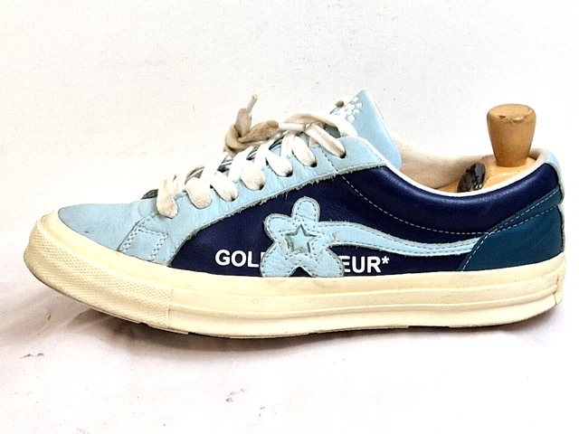 CONVERSE GOLF LE Fleur men Rare trainers Leather Blue Navy UK 9 EU 42.5 19.97 PicClick UK