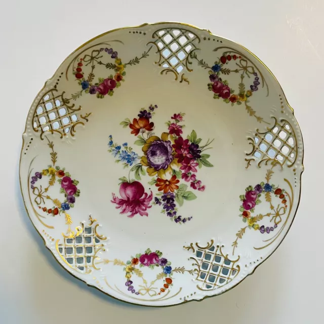igen Hvert år Uoverensstemmelse ACS SCHUMANN BAVARIA China Plate Pierced Reticulated Classic Women Art  Nouveau $19.99 - PicClick