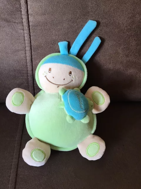 Chicco Tortuga Verde Musical Cuna Tirón Bebé Peluche Juguete Suave 7" Oso de Peluche Picnic