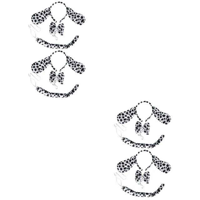 4 ensembles costume d'oreilles de chien ensemble de costume de noeud