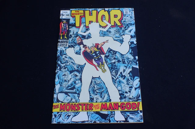 Mighty Thor #169 (1969) Monster And Man-God  Galactus Origin L@@K!!