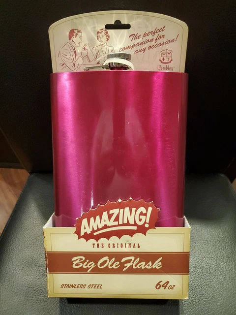 WEMBLEY AMAZING! THE Original Big Ole Flask 64oz Stainless Steel $15.95 ...