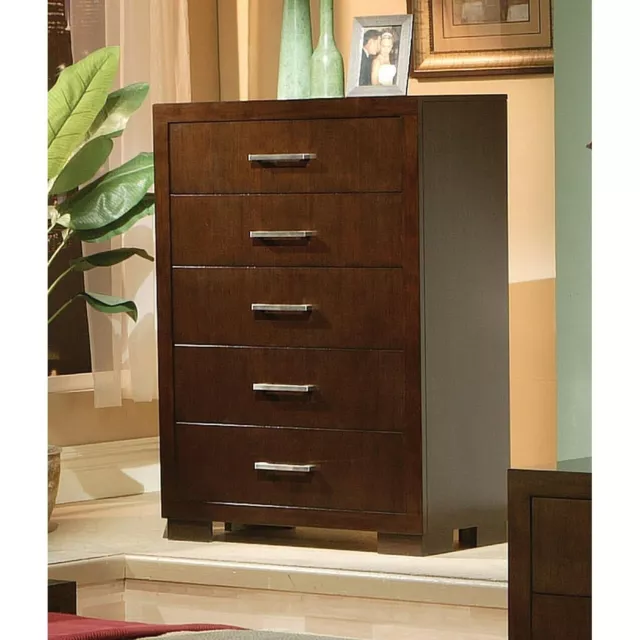 Coaster Furniture Jessica 5-drawer Chest Cappuccino Cappuccino 36" x 17" x 49.25