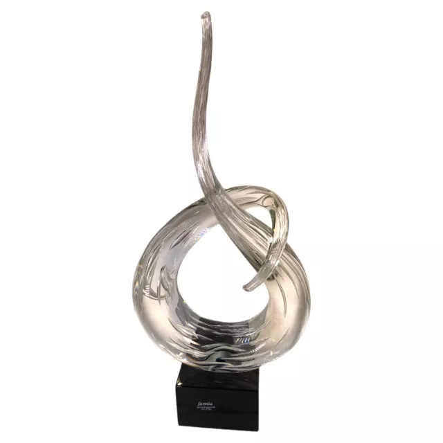 Murano Formia Love Knot Abstract Sculpture Signed & Numbered 17.5” RARE!!