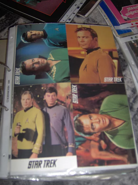 156 mappe con motivi di STAR TREK, astronave Enterprise e Voyager - molto buone
