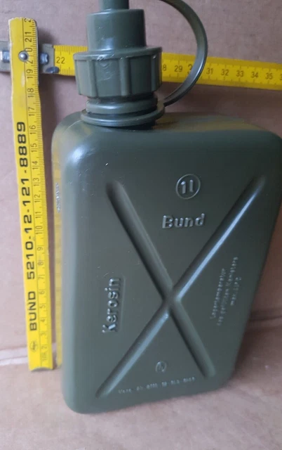 1 LTR. KRAFTSTOFF Kanister oliv Kerosin ORIGINAL Hünersdorff BUND