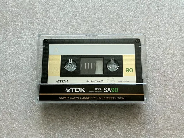 TDK SA 90 Vintage Audio Cassette Tape 1985 Made in Japan