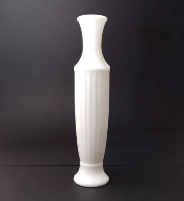 Milk Glass Bud Vase 10" Tall