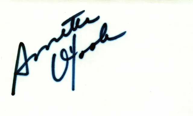 Annette O'Toole Signed 3x5 Index Card with JSA COA