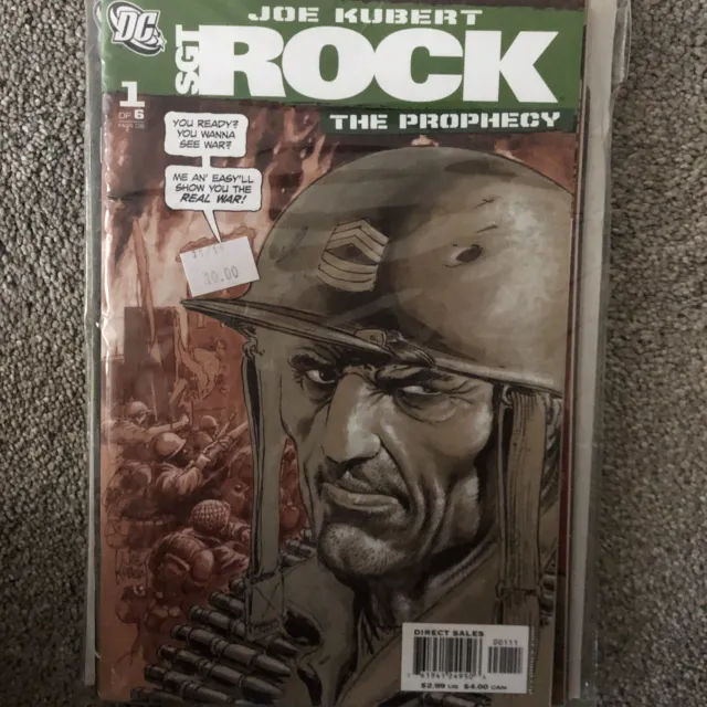 Sgt. Rock 3 Prophecy Joe Kubert Signed First Print 2006 Mint/NM BAGGED & Board
