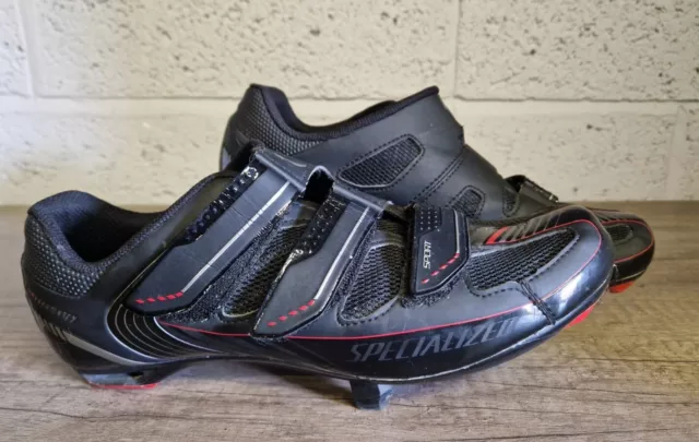 Specialized Sport RD Cycling Shoes Black & Red EUR 43  UK 8.6