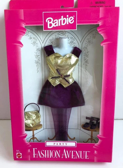 Roupa Barbie Fashion Avenue Casaco Dourado e Calça de Oncinha