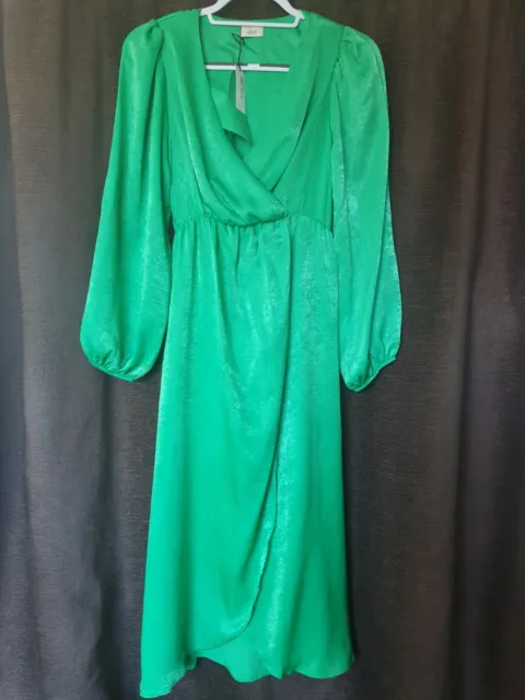 River Island Showmance Mamma Maternity Collection Green Dress Size 6 New
