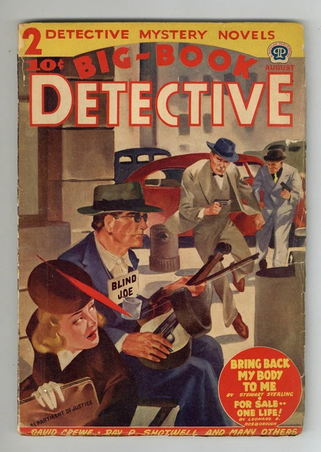 Big Book Detective Magazine Pulp Big-Book Detective Aug 1942 Vol. 2 #1 GD/VG 3.0