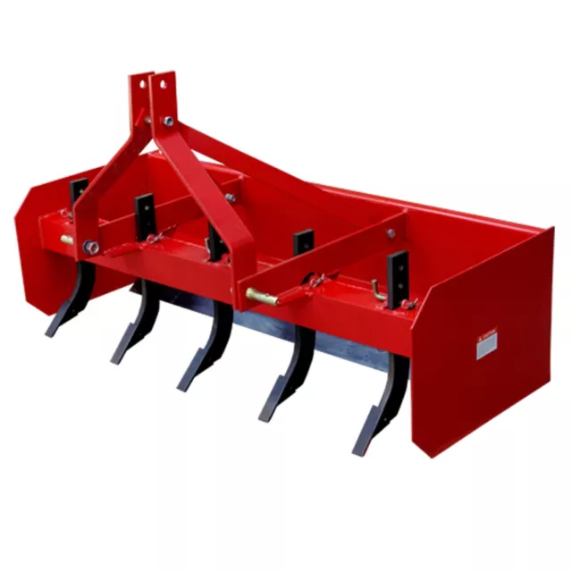 1500mm 5ft Box Scraper Grader Blade - CAT1, 3 Point Linkage for Tractors 15HP+