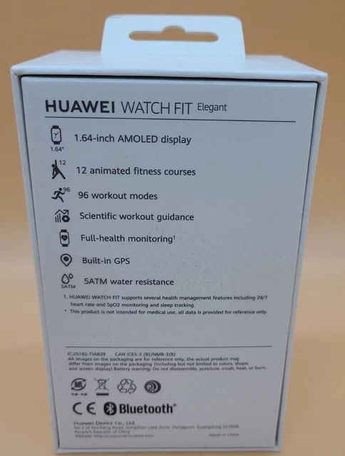 Huawei Watch Fit TIA-B29 Smartwatch Fitness Tracker  Silikonarmband Forsty Weiß 2
