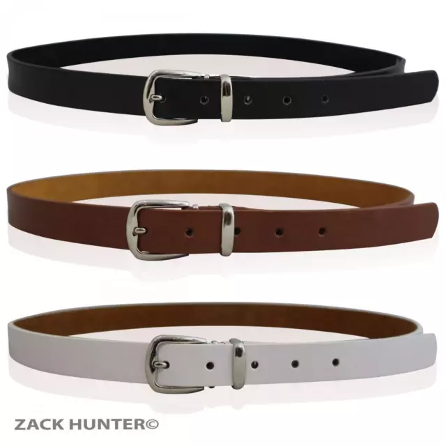 Childrens Real Leather Skinny Belts Girls Belts Kids Real Leather Skinny Belts