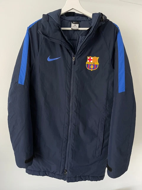 Cortavientos de paseo FC Barcelona 20172018 Marino Naranja
