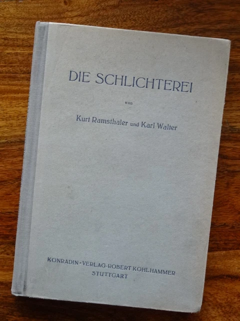Die Schlichterei der Baumwolle Zellwolle Mischgarne .. Ramsthaler Walter 1950