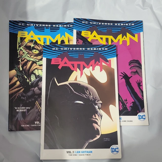 Dc Universe Rebirth Batman Vol 1-3 Iam Series 1st Edition TPB Graphic Novel