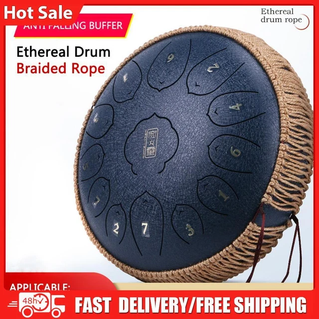 Handmade Handpan Decoration Woven Rattan Rope Steel Tongue Drum Braided Ropes