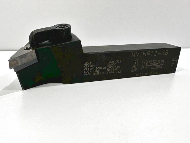 DORIAN MVTNR 12-3B Used Lathe Tool Holder 3/4" Shank 1pc