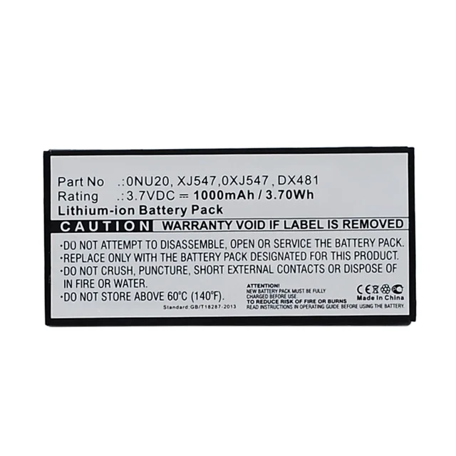 BNA-WB-L13730 Raid Controller Battery, Replaces Dell 0NU209 Battery