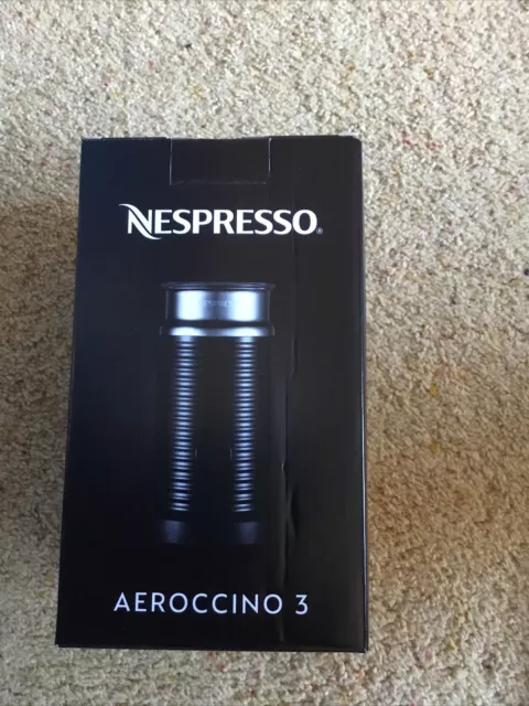 Nespresso Aeroccino 3 Milk Frother Black Brand New In Box