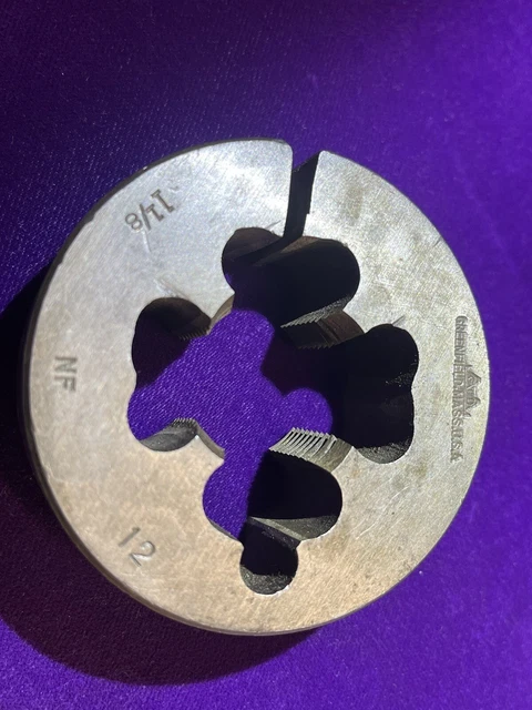 Adjustable Die 1-1/8 - 12 NF : 3", 1" Thickness 