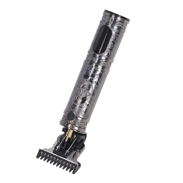 (Dragon Head LCD Silver)Clippers Professional LCD Display Electric Hair