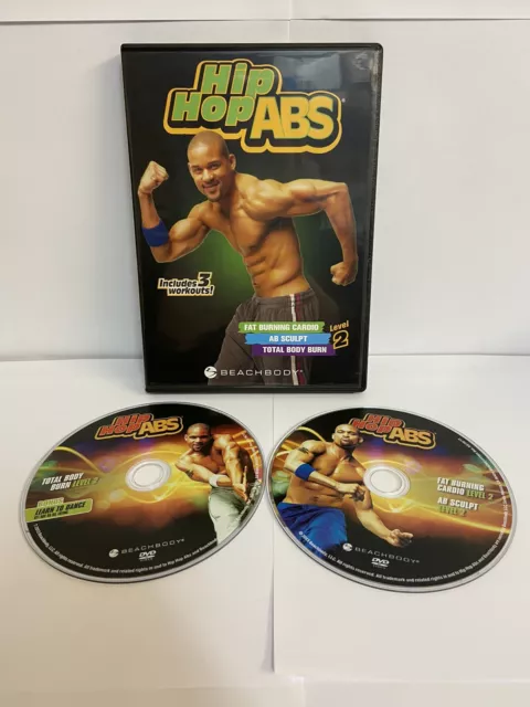 Exercise Fitness Dvd Shaun T Beachbody Hip Hop Abs Level 2 Present Gym 2 Dvd's