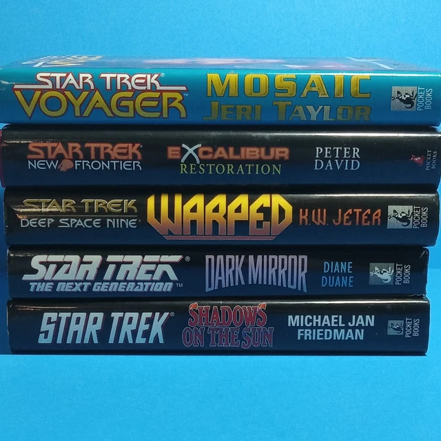 STAR TREK Voyager New Frontier Deep Space Nine Next Generation Lot of  5 HCDJ