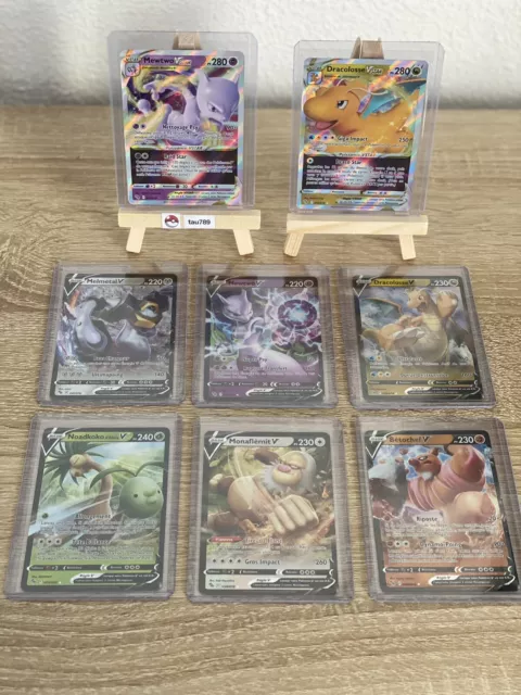 Lot 8 Cartes V et Vstar Pokémon GO EB10.5 NEUF FR