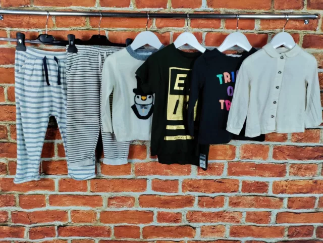 BABY GIRL BUNDLE AGE 18-24 MONTHS NEXT H&M etc JUMPER TOP T-SHIRT JOGGERS 92CM