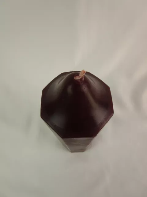 PartyLite Raspberry/Mulberry 3” x 9” Single Wick Pillar Candle Bell Top  S0928 3