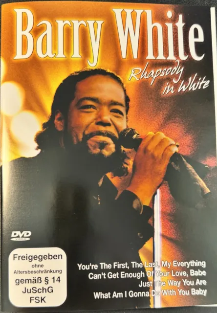 Barry White Rhapsody in White  + Bonus 3 Videos   DVD wie neu