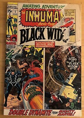Amazing Adventures 1 Inhumans Black Widow; Fantastic Four Astonishing Tales 1 Ad