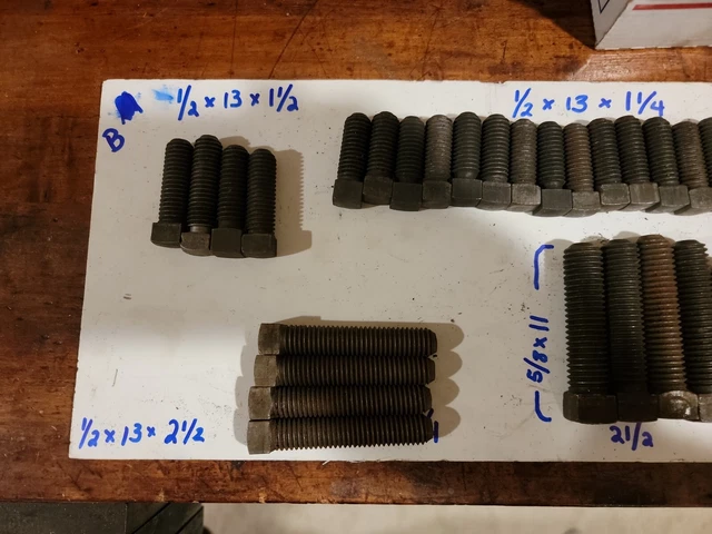 Vintage Square Head Set Screw Variety Lot Perfect For Your Restoration Perjects