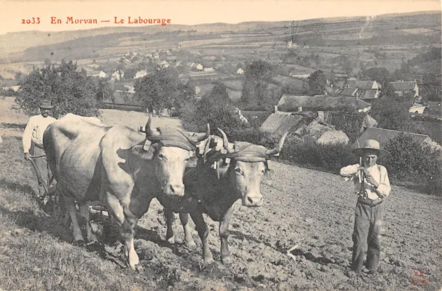 Cpa 58 En Morvan Le Labourage / Agriculture