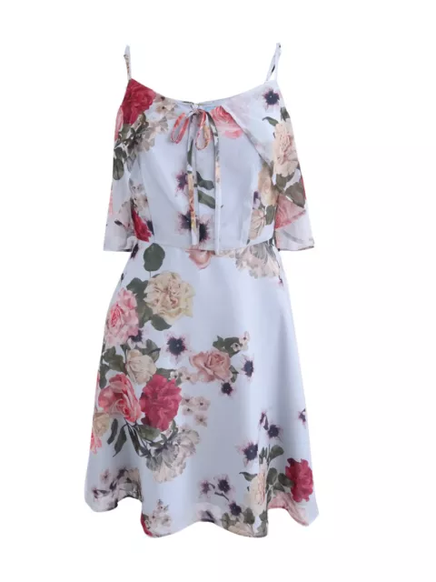 CeCe Women's Olivia Floral-Print Cold-Shoulder Dress