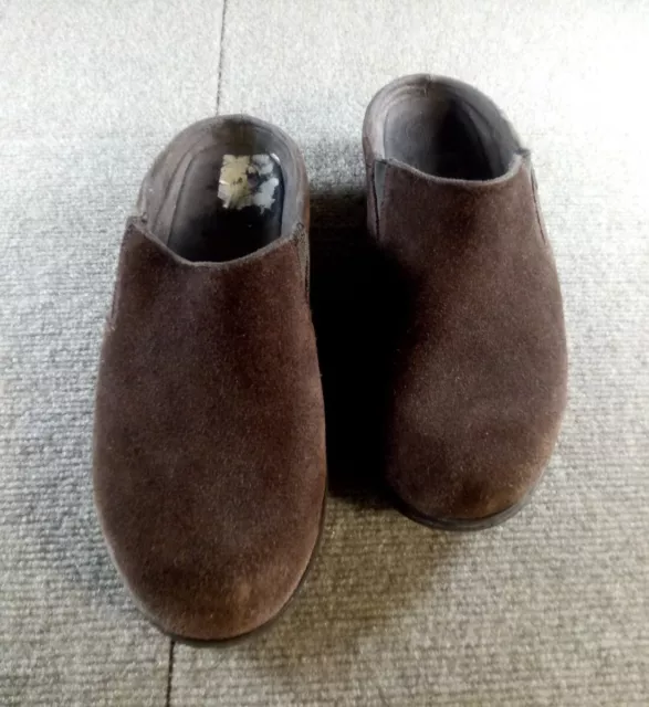 FitFlop Loaff Suede Leather Slip On Slipper Toning Clogs Womens Sz 9 Brown Mule