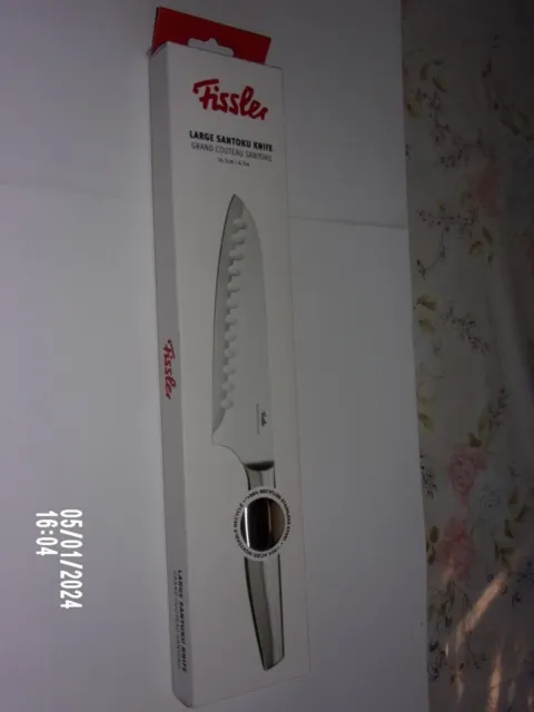 Fissler Couteau Santoku PROFI 165mm - Haute qualité, lame 16